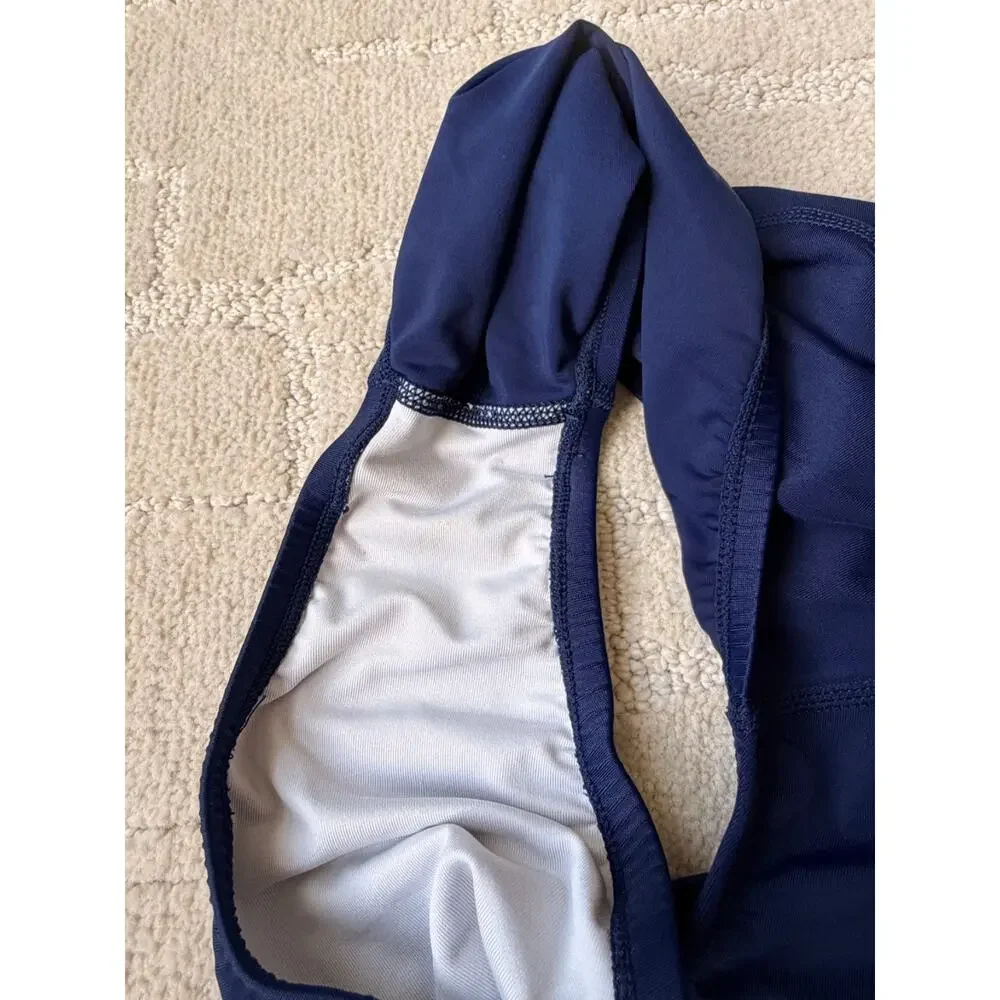 Vtg 90s Nike Swimsuit Womens One Piece Nylon Spandex